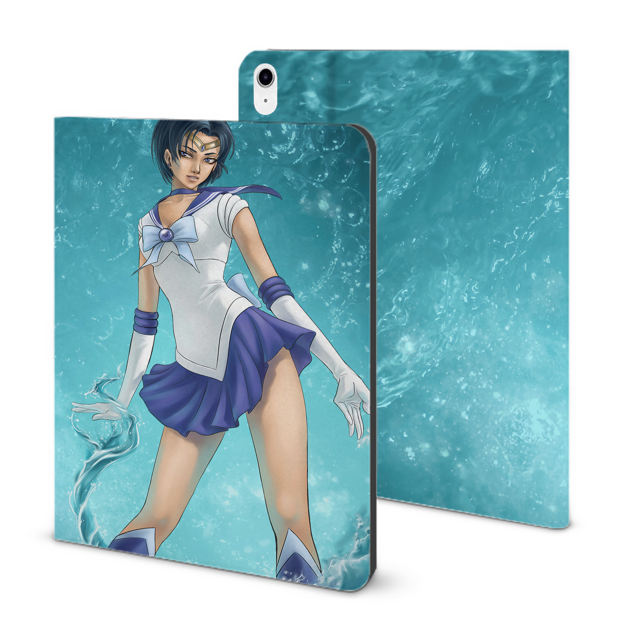 （画像用） 美少女戦士セーラームーン Sailor Moon IPad ケース ブック型 PUレザー TPU 耐衝撃 軽量 薄型 ペン収納なし 全面保護 IPad 各モデル対応